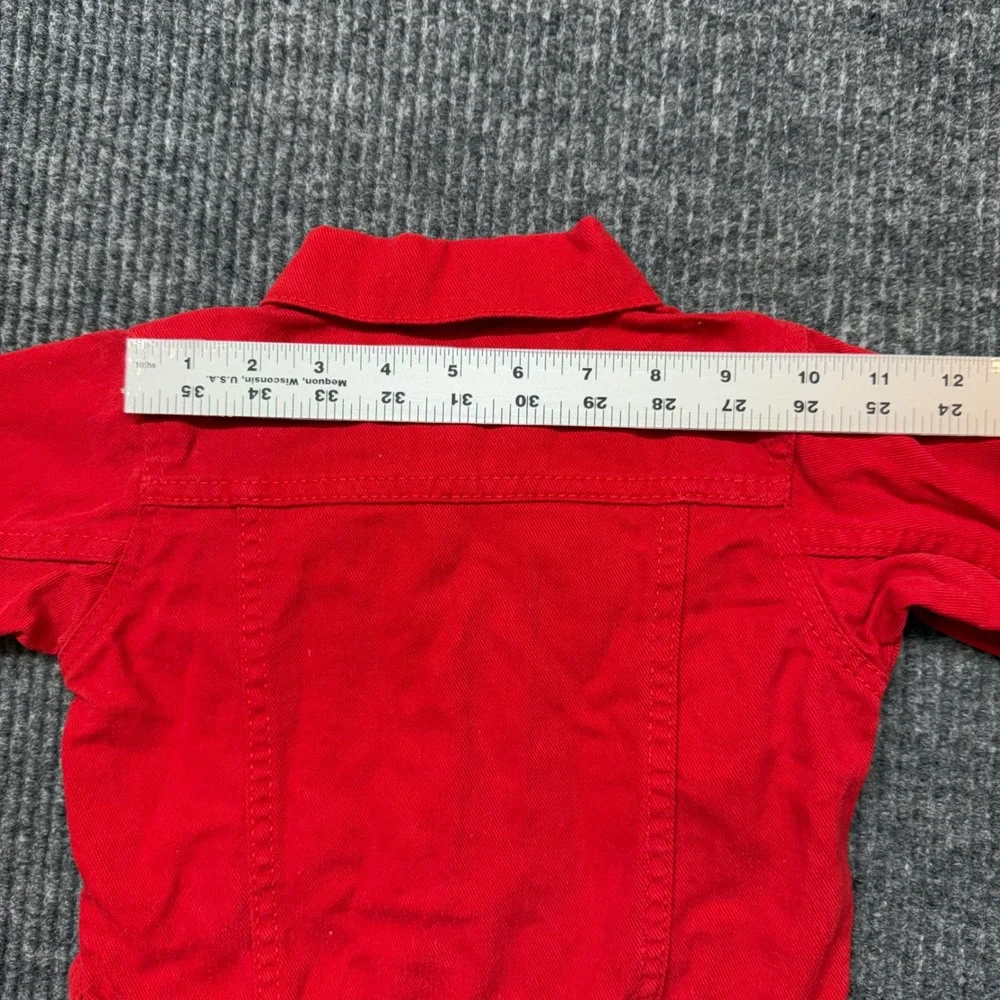 Rutgers Baby Denim Jacket‎ 18M Red Varsity Patch Collegiate Vintage Style